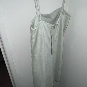 Corduroy mini dress in mint